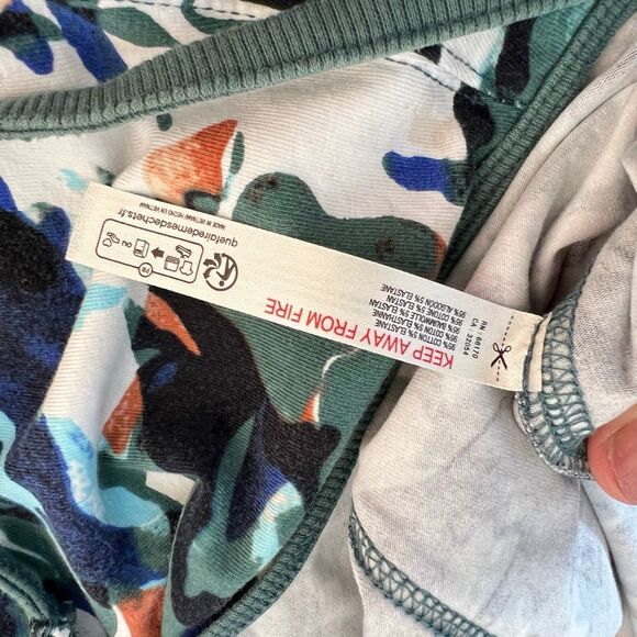 Free people movement hotshot jumper in evergreen print size medium - Picture 11 of 13